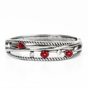 🦋 Bling Red BRACELET hinged